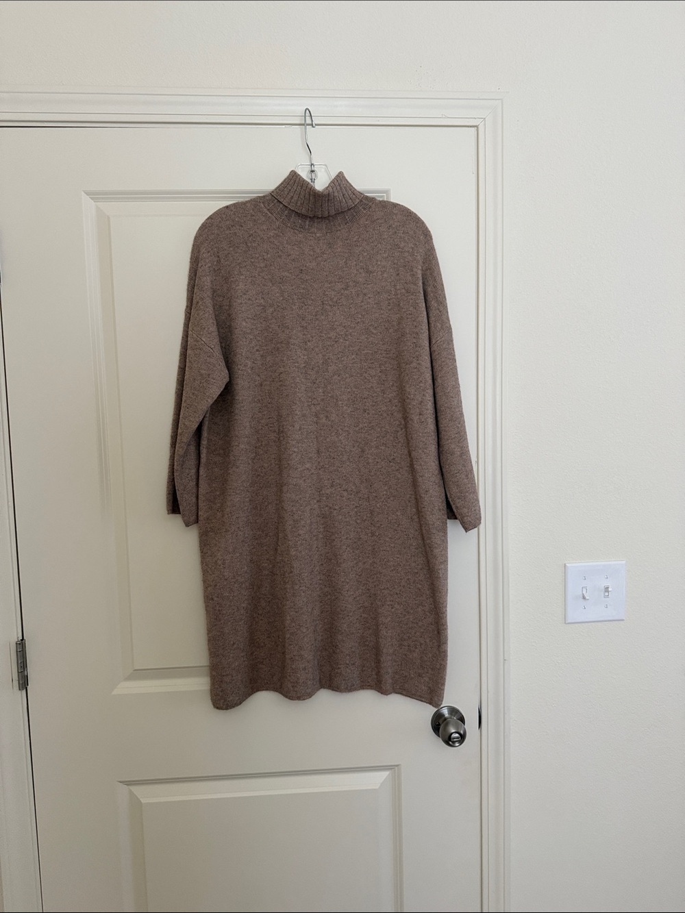 Pomander Place Brown Turtleneck Longline Sweater